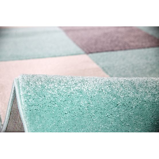 Dětský koberec čtverce - mátový