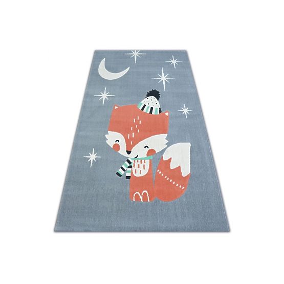 Dětský koberec Fox šedý