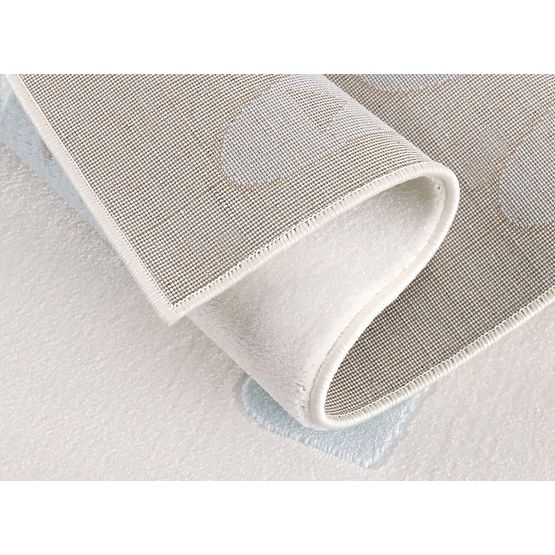 Dětský koberec Kaktus - krémovo-modrý