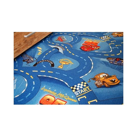 Dětský koberec CARS - modré ulice