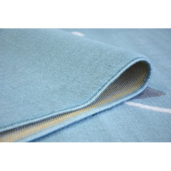 Dětský koberec Myška - modrý