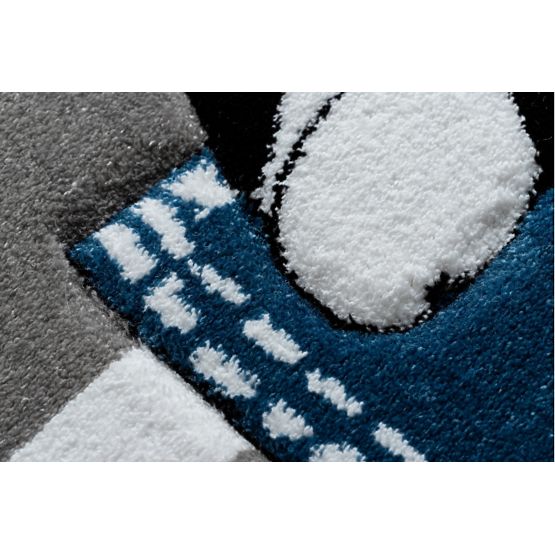 Dětský koberec PETIT - Buldoček - šedo-bílý