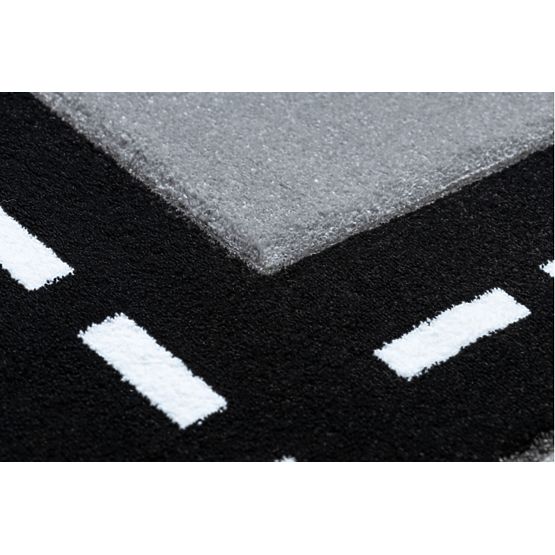 Dětský koberec PETIT - Cesty a silnice - šedý