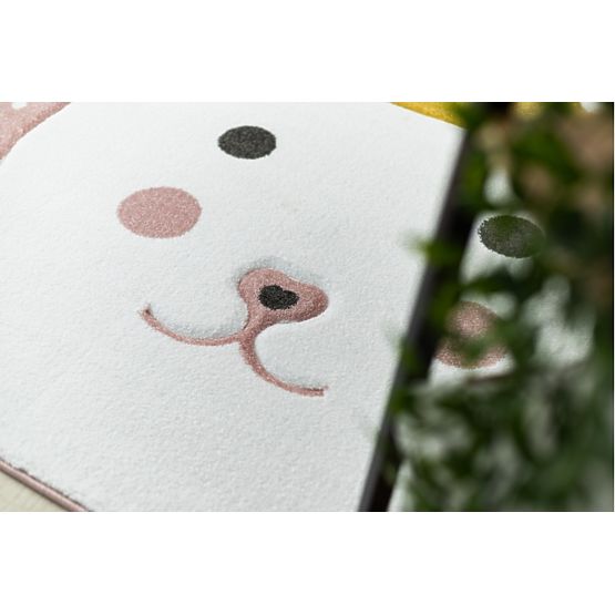 Dětský koberec PETIT - Králíček - růžový