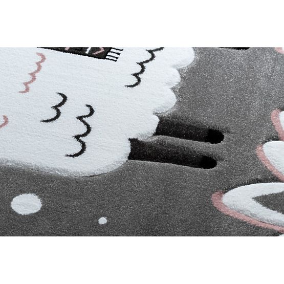 Dětský koberec PETIT - Lama - šedý