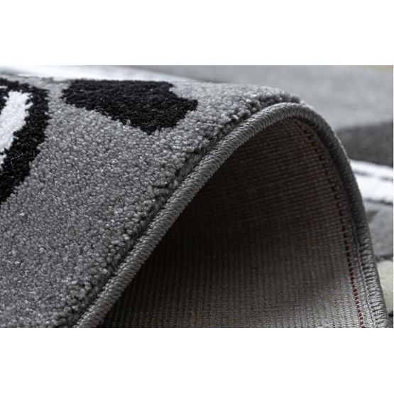 Dětský koberec PETIT - Město a silnice - šedý