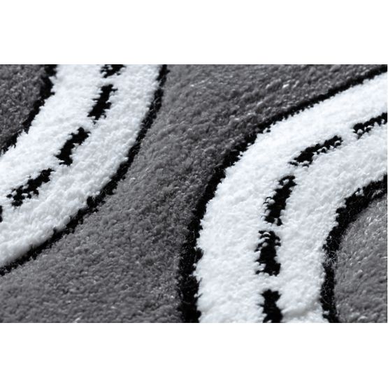 Dětský koberec PETIT - Město a silnice - šedý