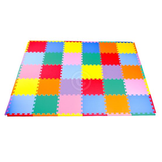 Dětský koberec puzzle barevný