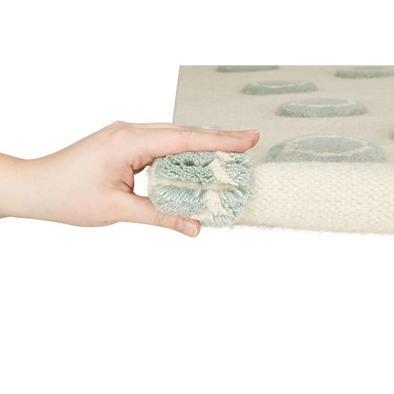 Dětský koberec Ring - krémovo-mátový