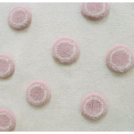 Dětský koberec Ring - krémovo-růžový