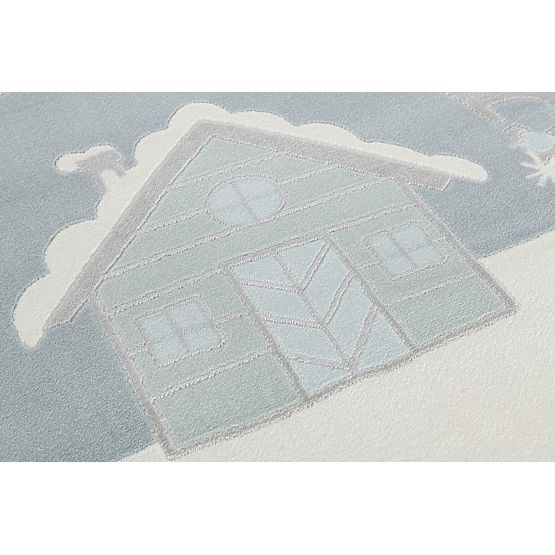 Dětský koberec Scandic Home - šedo-modrý