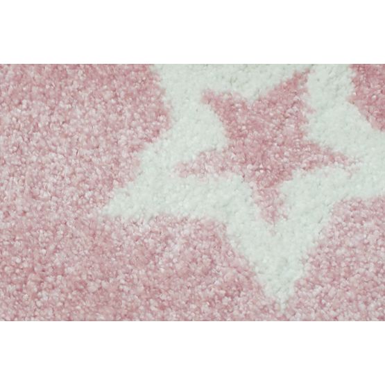 Dětský koberec STARLIGHT růžová/bílá