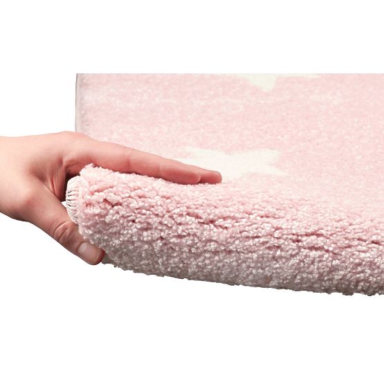 Dětský koberec STARLIGHT růžová/bílá