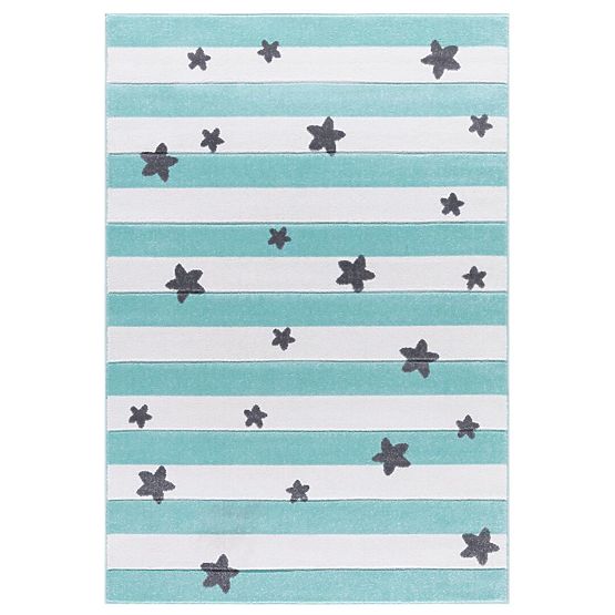 Dětský koberec STARS STRIPES mátový