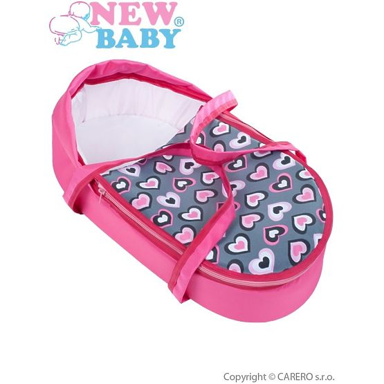 Dětský kočárek pro panenky 2v1 New Baby Růženka Růžová