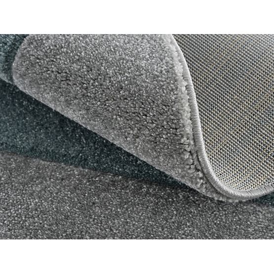 Dětský kulatý koberec STAR stříbrnošedý/ mátový