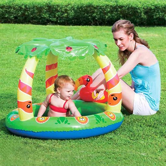 Dětský nafukovací bazén se stříškou Bestway Jungle Multicolor