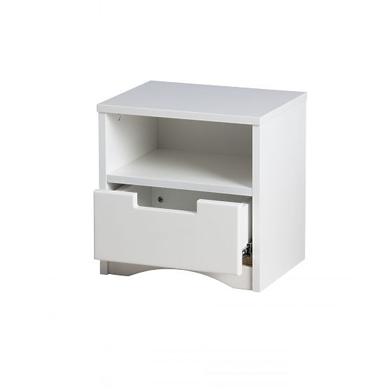 Dětský noční stolek Classic - bílý