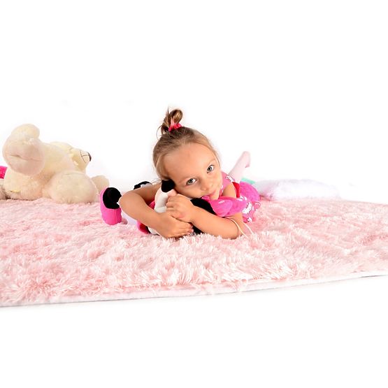 Dětský plyšový koberec SWEET PINK