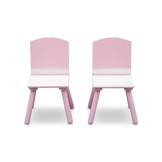 Dětský stůl s židlemi růžový