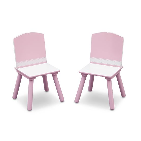 Dětský stůl s židlemi růžový