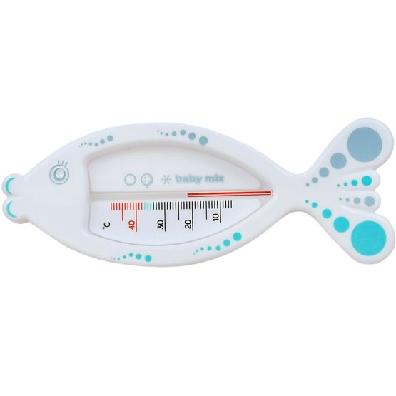 Dětský teploměr do vaničky Baby Mix Rybička white Bílá