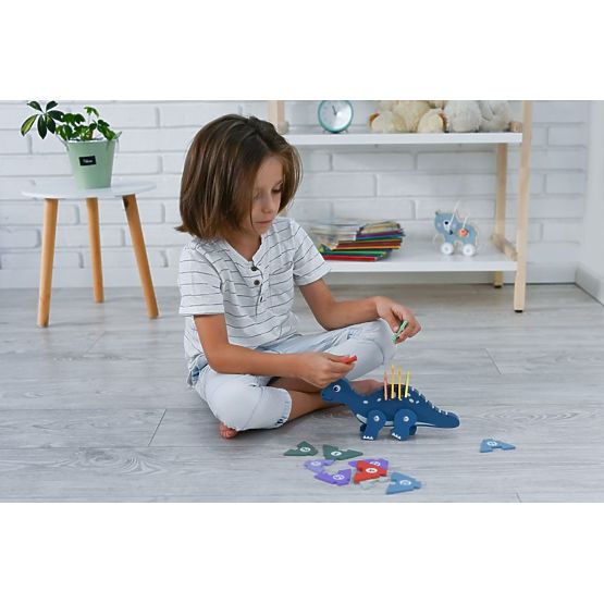 Dinosaurus s číselnými puzzlemi