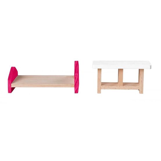 Domeček pro panenky Anna-Marie s nábytkem