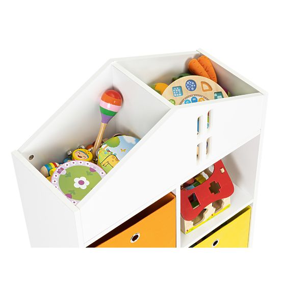 Domečková knihovna s úložními boxy