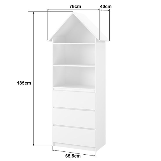 Domečková knihovna Sofie - šedá