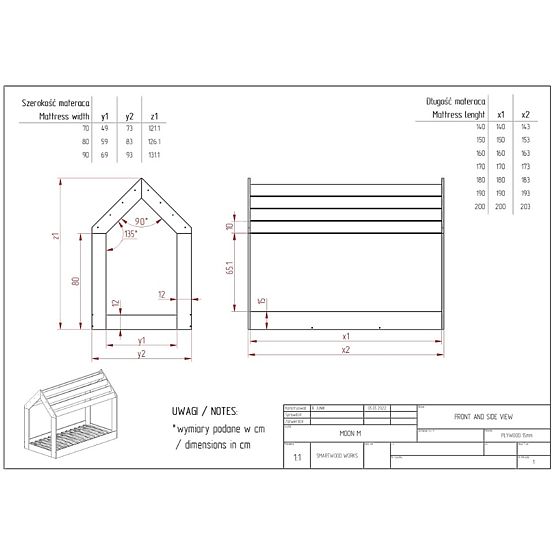 Montessori Domečková postel Chris