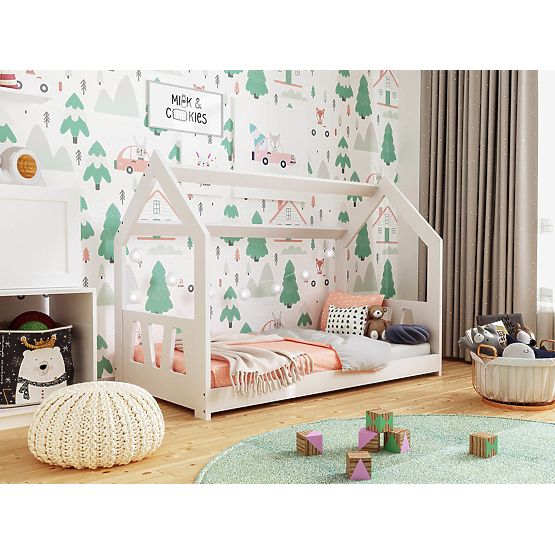 Domečková postel Ina 160 x 80 cm - bílá