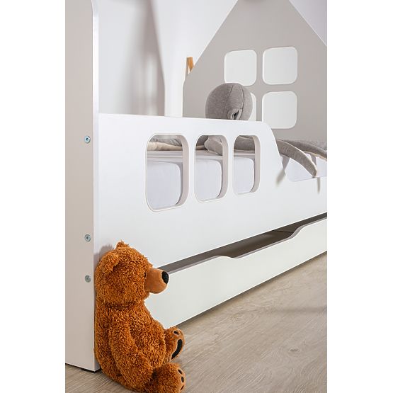 Domečková postel Woody 160 x 80 cm - bílá