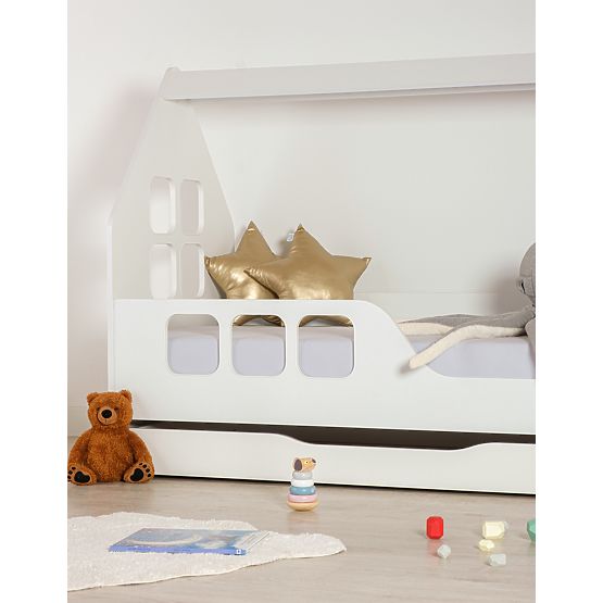 Domečková postel Woody 160 x 80 cm - bílá