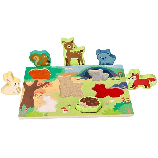 Dotyková skládačka 3D Lesní zvířata