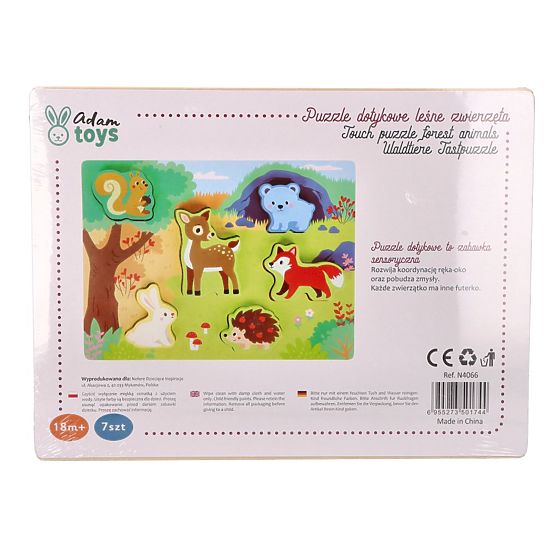 Dotyková skládačka 3D Lesní zvířata