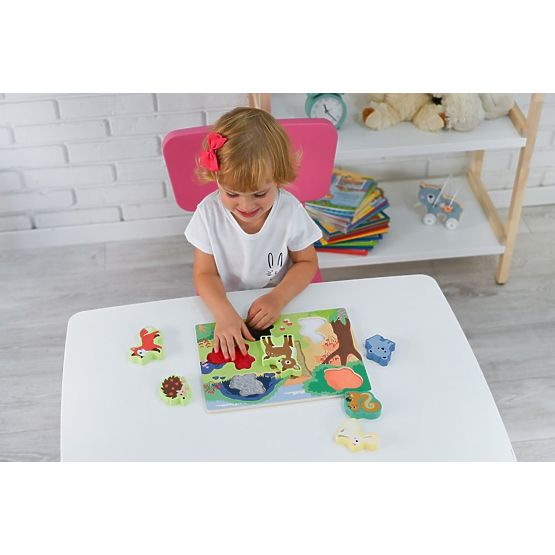 Dotyková skládačka 3D Lesní zvířata