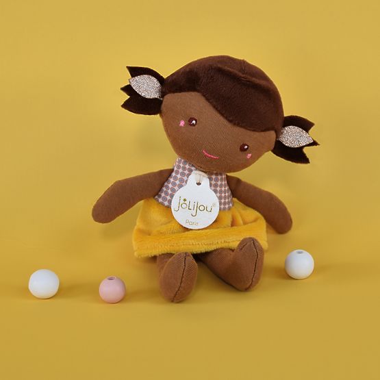 Doudou Jolijou Panenka Léna 16 cm žlutá