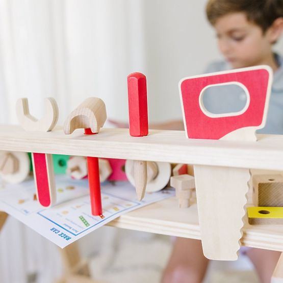 Dřevěná dílna pro kutily a stavebnice 2v1