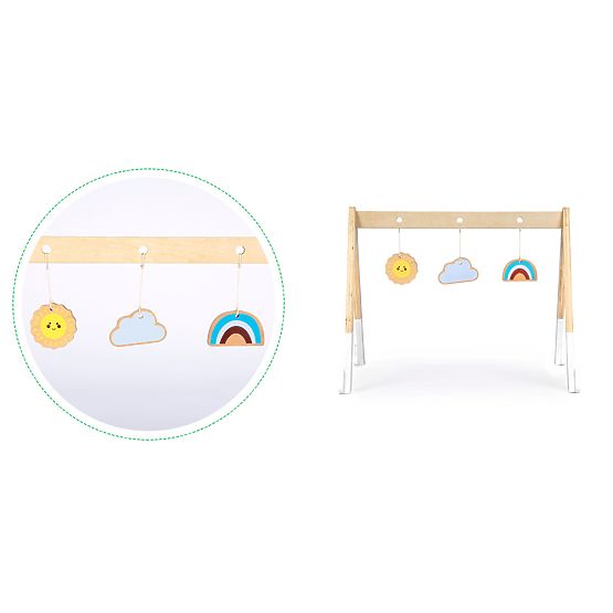 Dřevěná hrazdička Ecotoys
