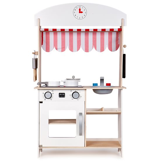 Dřevěná kuchyňka a prodejní stánek 2v1