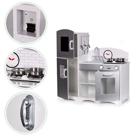 Dřevěná kuchyňka pro děti XXL s vybavením