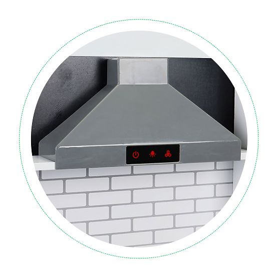 Dřevěná kuchyňka pro děti + zvuky a světélka ECOTOYS