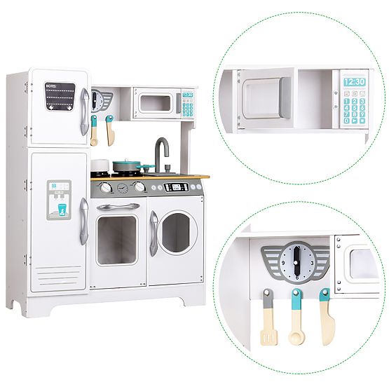 Dřevěná kuchyňka s příslušenstvím pro děti ECOTOYS