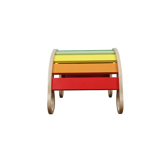 Dřevěná Montessori houpačka Jumbo - barevná 