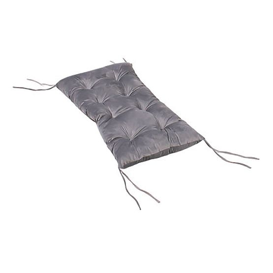 Dřevěná montessori houpačka s šedým polštářem - 100 cm