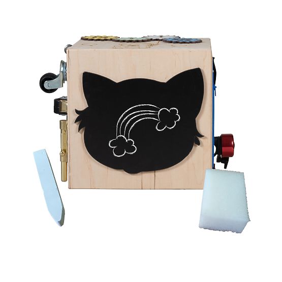 Dřevěná Montessori kostka - přírodní