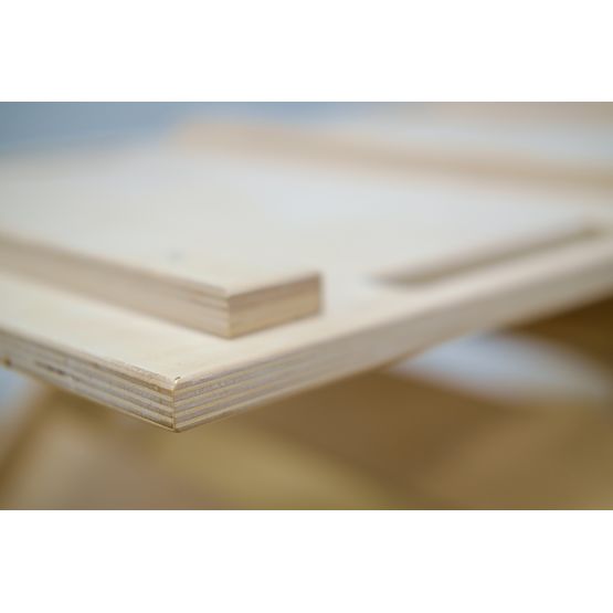 Dřevěná montessori skluzavka - přírodní