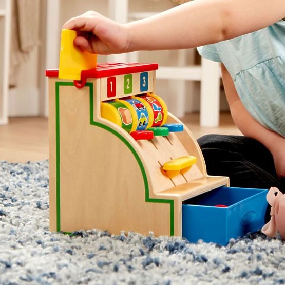 Dřevěná pokladna 123 Melissa & Doug