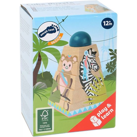 Dřevěná pyramida pro děti Džungle